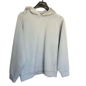Uniqlo Silver Pull Over Hoodie With Pockets Mens XL #776